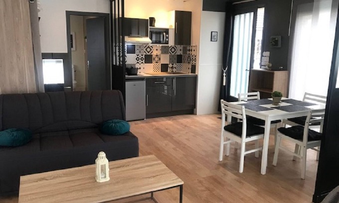 Amfreville House | Superbe Studio Esprit Loft Proche de la Plage