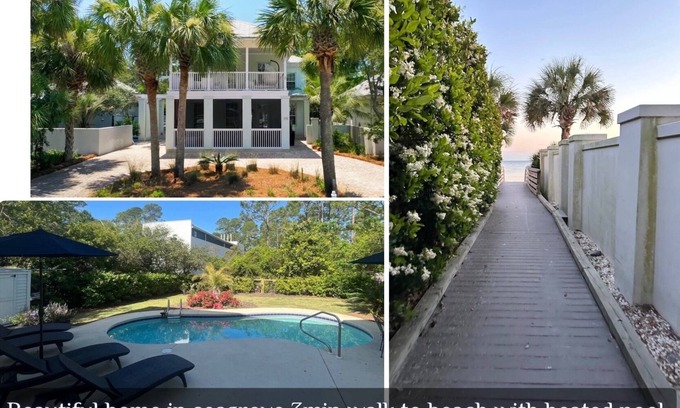 San Juan House | Surfer Rosa- Private Pool- 8 Bikes- Walk to Beach!