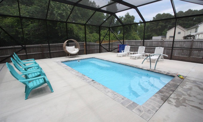 Swansboro House | Swansboro Place: Heated Screened Pool & Game Room