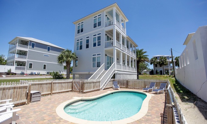 Seacrest House | Sweet Tea - Spacious home, Gulf views, private heated pool, 4 bikes included.