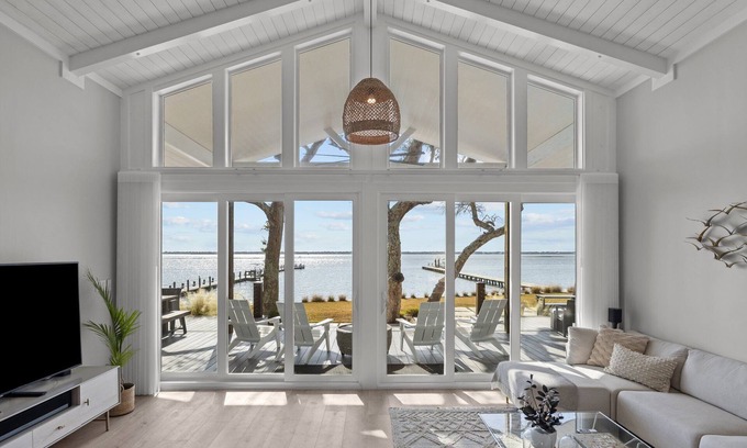 Newport Ski Chalet | Swept Away, waterfront, live oak paradise for your family get-away