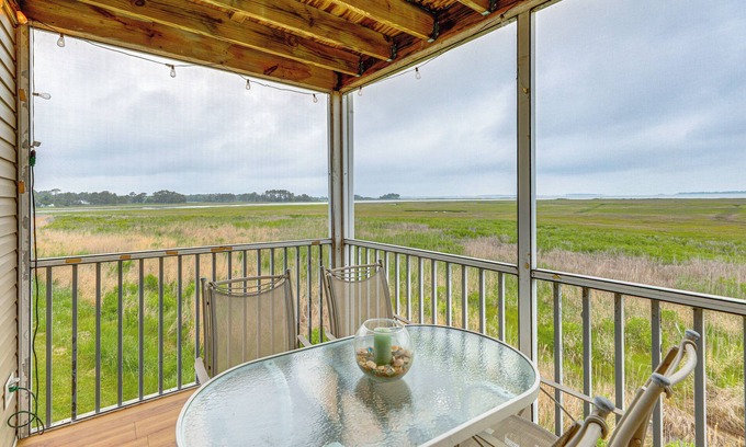 Ocean View Condo | Swim, Boat & Explore: Marsh-Front Gem in Delaware!