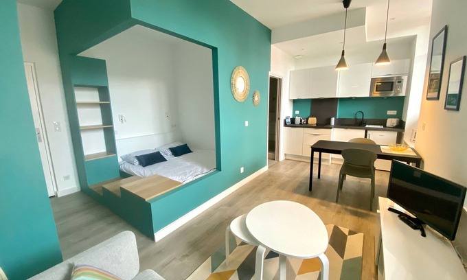 Saint-Jean-de-Luz City Center Apartment | T1 Town center all on foot classified 3rd private parking lot