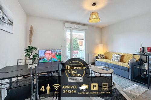 Clermont-Ferrand Apartment | T2 4 pers Les Cézeaux balcon et parking gratuit