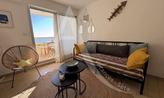 Sete Apartment | T3 moderne, vue mer - parking