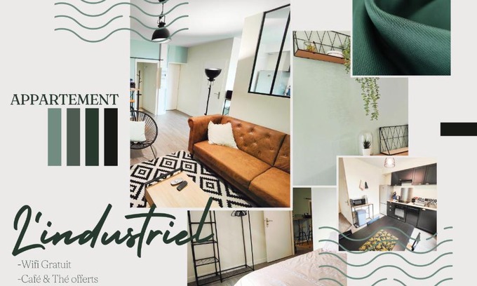 Riom Apartment | T3 neuf L'INDUSTRIEL