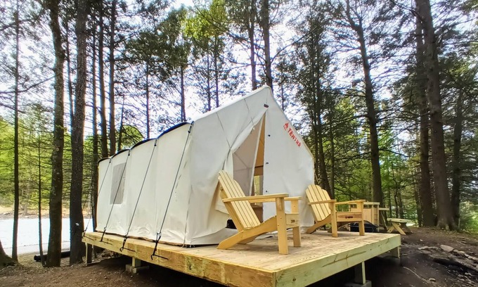 Hamlin RV Rental | Tentrr Signature Site - Lakeview Glampsite "Hilltop Haven" (G1)