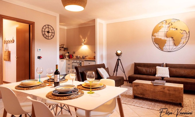 Casciana Terme Lari Apartment | Terrace On The Moon