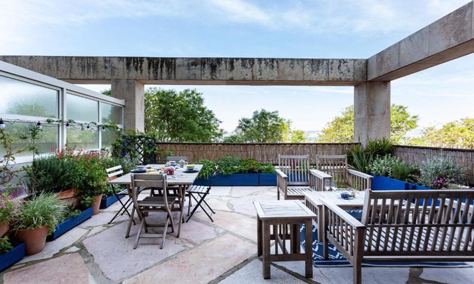 Hotel-de-Ville Apartment | TERRASSE FADOLI - Grande terrasse avec vue mer et cathédrale
