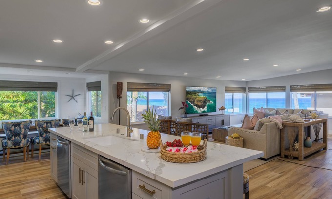 Honokowai House | The #1 Luxury OCEAN FRONT Mansion! Sleeps 32
