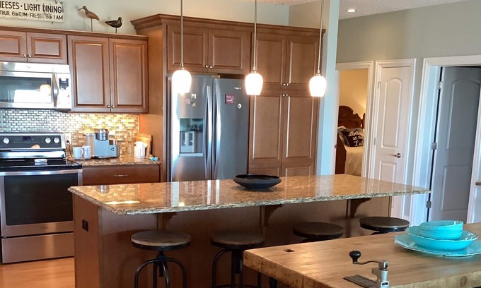 Geneva-on-the-Lake Condo | The Beach is Your Backyard Lakefront Condo #110