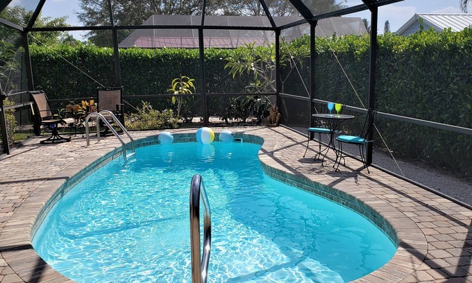Bonita Springs House | The Carefree Flamingo: Private pool/yard near golfing, dining, shopping, beach
