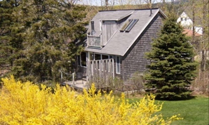Bass Harbor Cottage | The Carriage House. Waterfront Bass Harbor. Balcony. Dining Deck. Sauna.