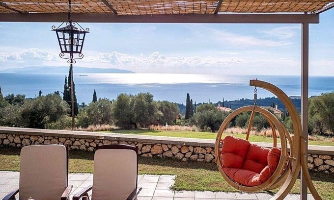 Leivathos House | The Cerulean Villa. The Concord of Blue and Green!