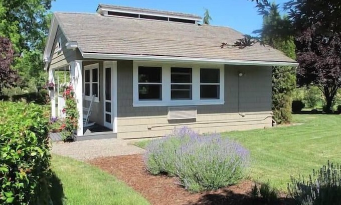 Medford Villa | The Cottage: One bedroom w/mini fridge & private bath.
