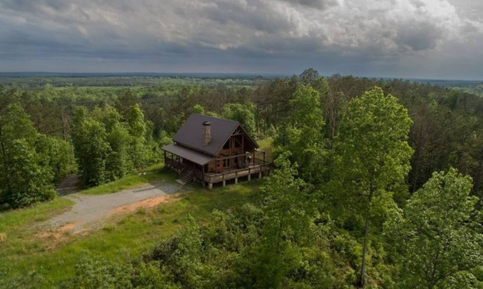 Woodland Cabin | The Cypress Cabin - Solid Wood Log Cabin with Awesome Views!