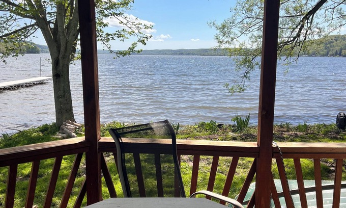 Richfield Springs Cabin | The Eagles Nest A Charming 3-bedroom cabin on Lake Canadarago with WiFi and AC