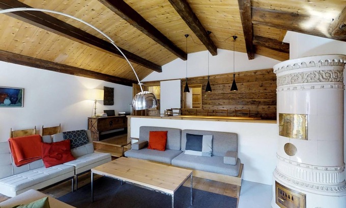 Zuoz House | The Engadine house was originally built in 1550 and restored in 1969, since then