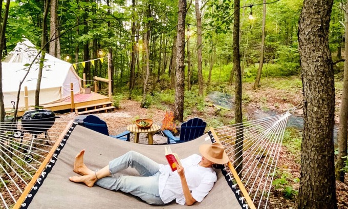 Roxbury RV Rental | The Forest Belle Glamping at Bellfire in the Catskills