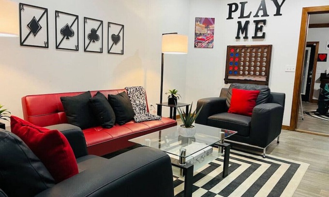 Eufaula House | The Gambler: Vegas Themed Townhouse with a View