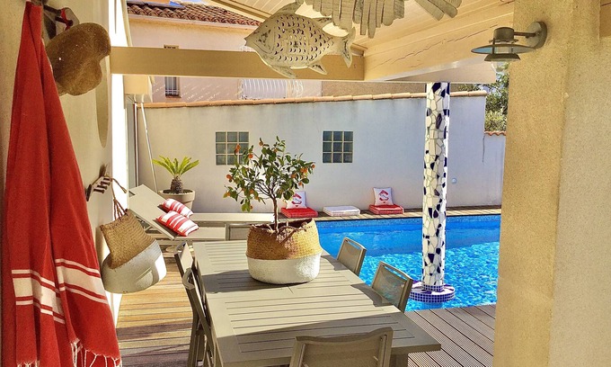 Narbonne House | The House of happiness! F5 garden and swimming pool near the city center and beaches