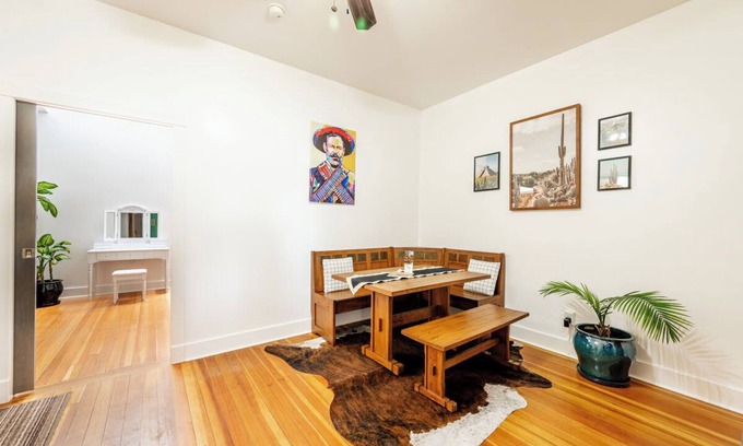 Sheridan Apartment | The Leather Rose | King bed Historic Downtown Suite