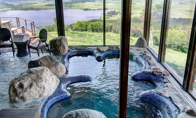 Steamboat Springs House | The Lodge at Bella Vista Estate: Private Pool, Indoor Grotto, Best Views in Area