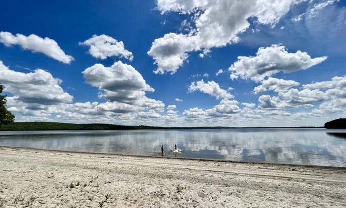 Burnham House | The Maine Lake House with an Amazing Sand Beach!