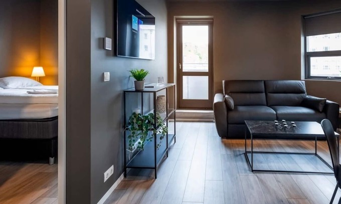 Vestmannaeyjar Apartment | The New Post Office 1 bedroom apartment w. balcony