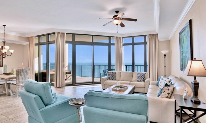 Orange Beach Condo | The Oasis 2105 | Spacious, Lazy River, Poolside Grill, New Splash Pad, Pool with Slide!