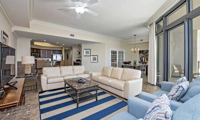 Orange Beach Condo | The Oasis at Beach 2709 Lazy River pools and slides Gulf Front By Prickett Properties