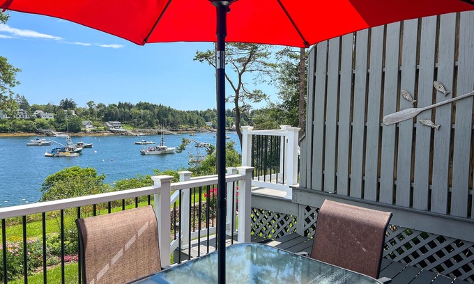 Mid-Coast and Islands Condo | The perfect seaside retreat overlooking scenic Mackerel Cove on Bailey Island
