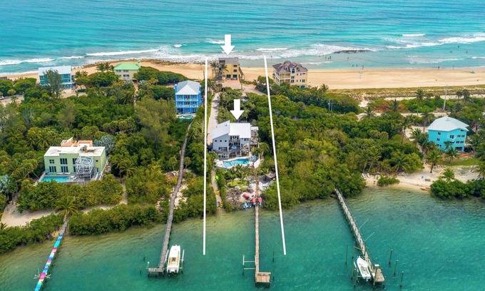 Stuart House | The Resort at Bathtub Beach: 19BR/11BA Ocean2River, Pool, Elevator, Dock, Beach!