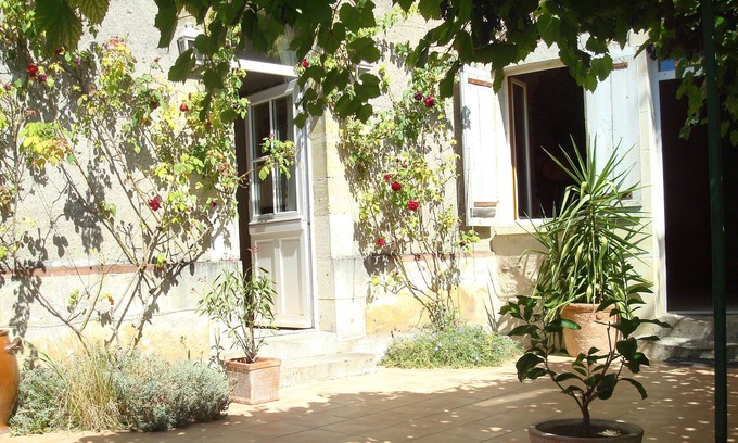 Vouvray House | The romantic bedroom in Vouvray. Capacity 4 people
