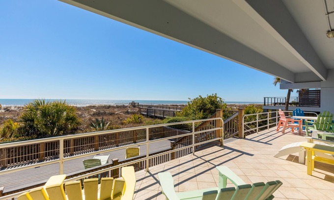 Folly Beach House | The Sanctuary - Premier, Spacious Oceanfront Rental - Large Decks, Pet Friendly!