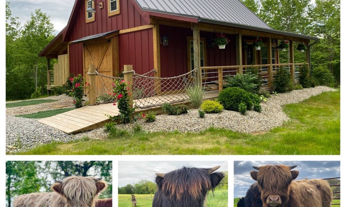 McArthur Cabin | The Stable at Dogwood Ridge Farms: Highland Cow and Mini Donkey Farm