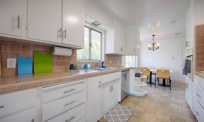 College Terrace Apartment | the tranquility of a serene stroll just two blocks from Stanford University.