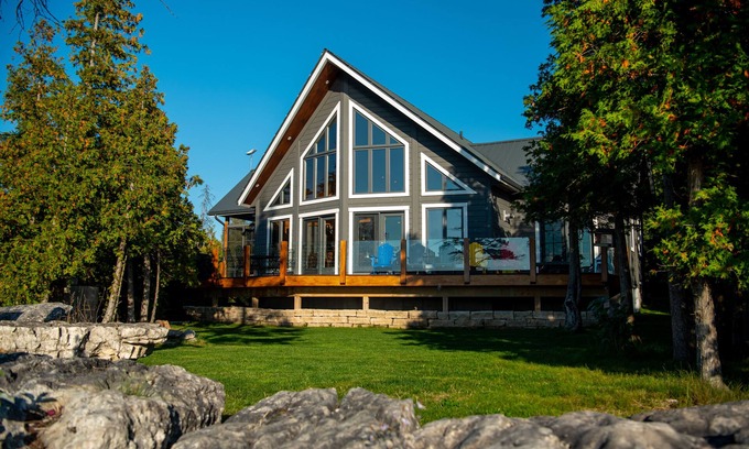 Northern Bruce Peninsula Ski Chalet | The Whiskey Harbour - Waterfront Luxury Listing
