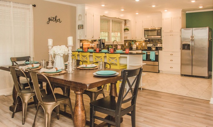 Greer House | The Yellow Door Inn, Welcome to Our Porch! Close to Charming Downtown Greer