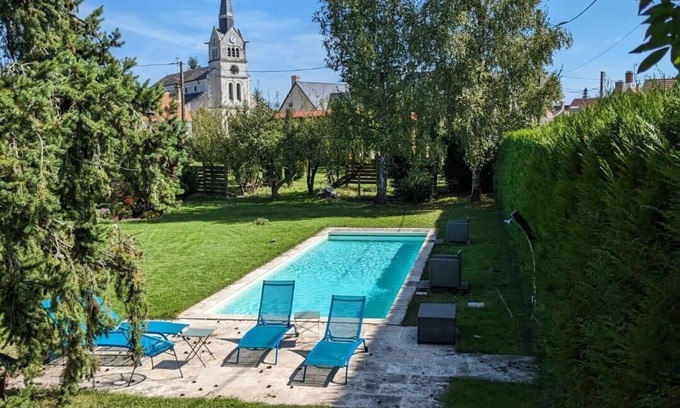 Millancay House | The Yews in Sologne with pool: Château & Beauval