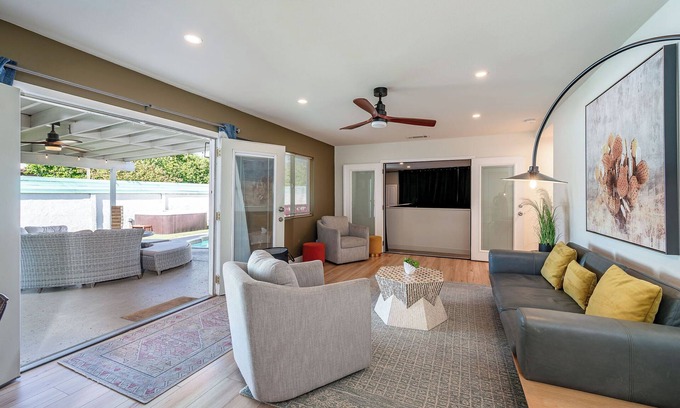 Bermuda Dunes House | The Zen Den - Movie room, pool/spa, games and more