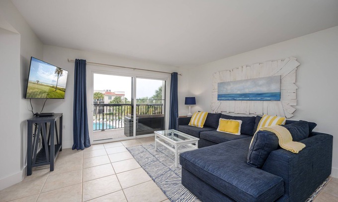 Butler Beach Condo | Third-floor Condo with Patio, Pool, Beach Access, Tennis.