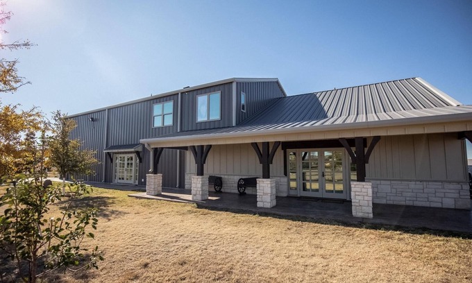 Amarillo House | This spacious retreat features 5 bedrooms, 2 futons, and 2 reclinable couches