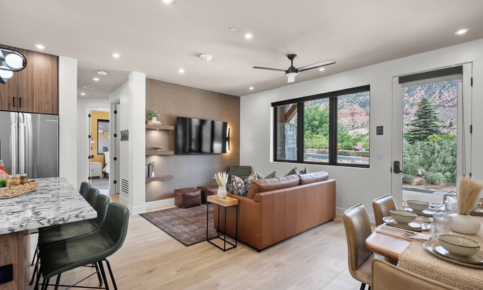Zion National Park South Entrance Villa | This stunning 3 bed, 3 bath villa offers modern amenities and breathtaking views