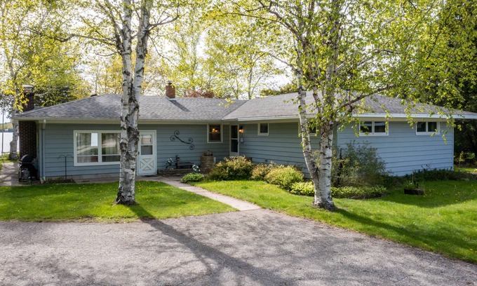 Baileys Harbor House | Three Bedroom Lake House with Boat Dock