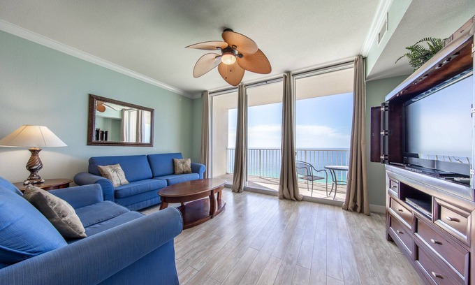 Panama City Beach Condo | Tidewater 1 BR On The Water + Bunks 2 BA Slps 6 19th Flr Breathtaking Views!