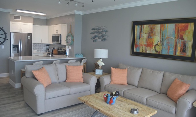 Panama City Beach Condo | Tidewater 1515 - Beautifully Updated, Gulf Front Master - Free Beach Chairs!