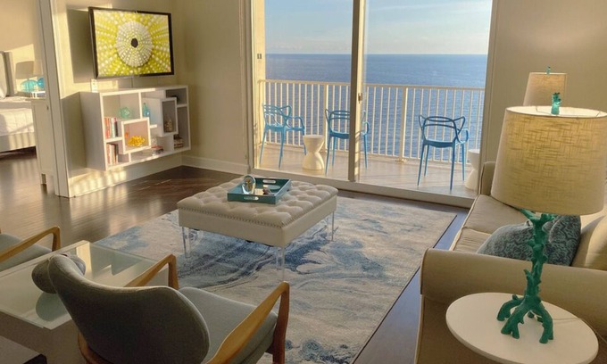 Panama City Beach Condo | Tidewater 2205 ~ Gorgeous Gulf-Front View ~ Largest Beachfront Two Bedroom