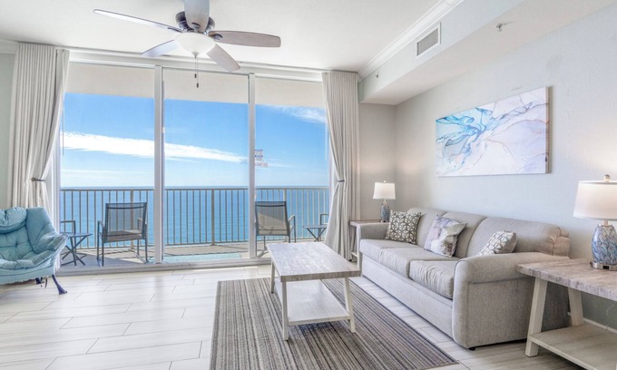 Panama City Beach Condo | Tidewater - Top first-line beach views! Updated 2br/3bt condo; Walk to Pier Park
