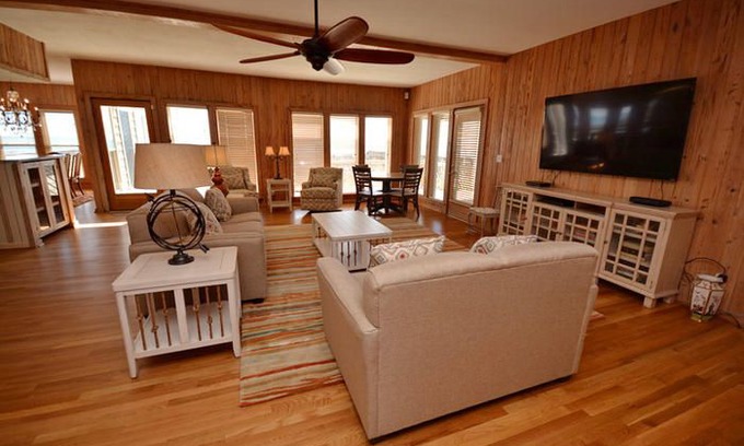 Ocean Drive House | Tiger's Den, Luxury Oceanfront House with Private Pool, 2 Kitchens, Living Rooms, Game Room, and Hot Tub